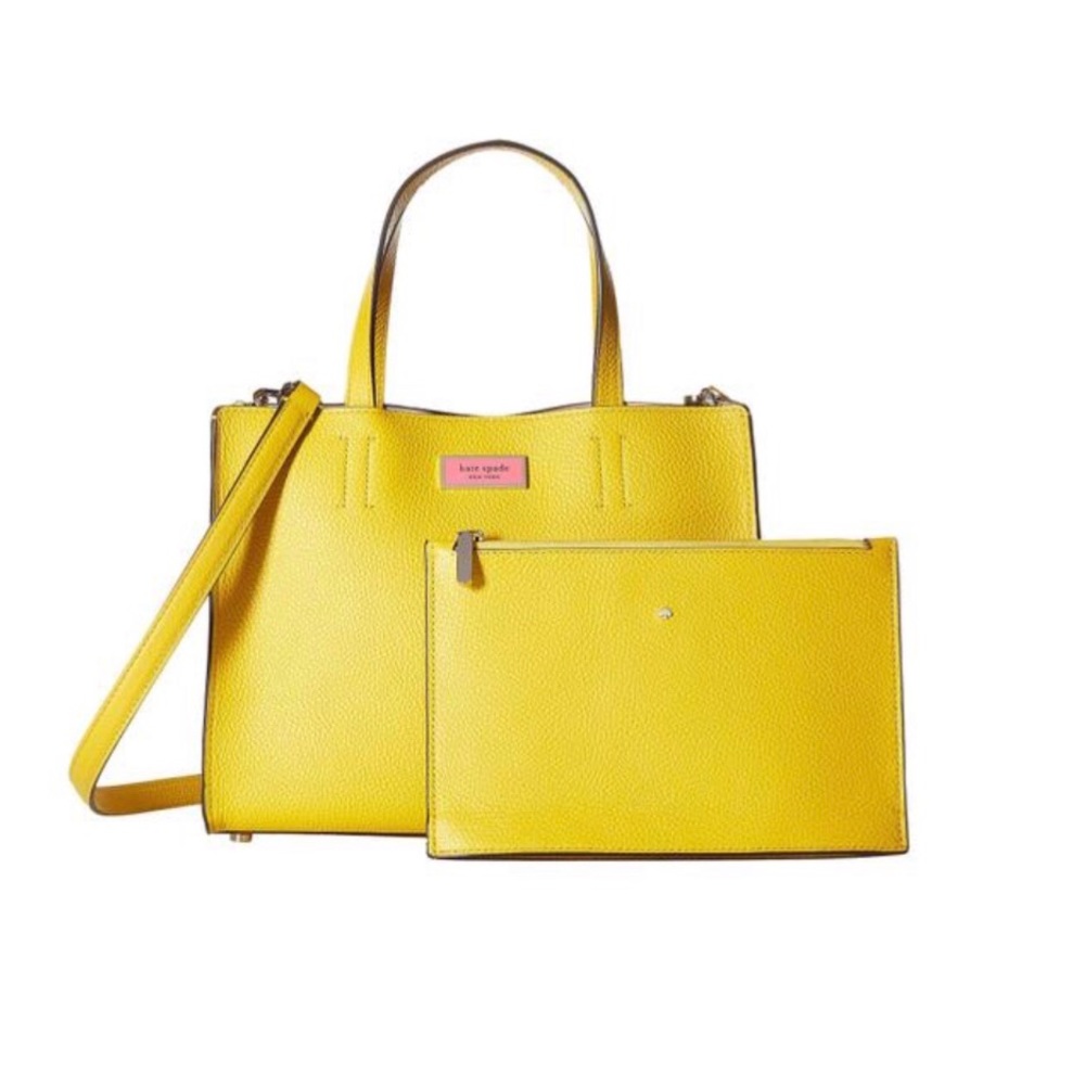 Kate Spade Sam leather satchel (vibrant canary)